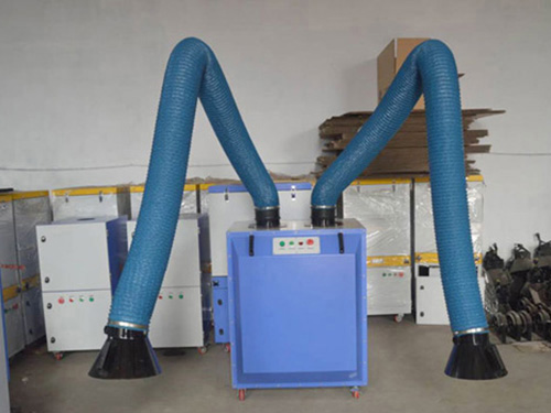 Double arm welding fume purifier