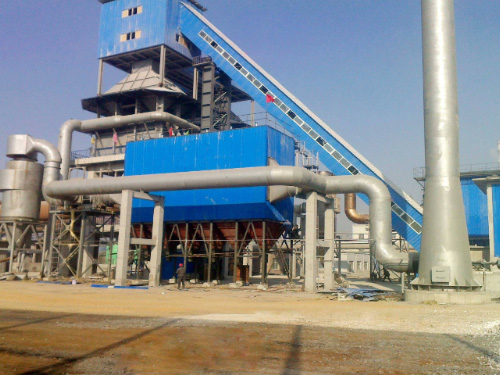 Cement plant rotary kiln dust collector
